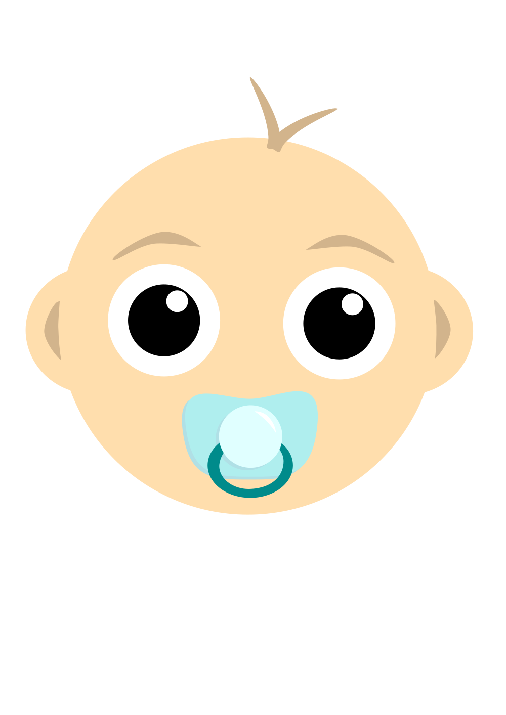 OnlineLabels Clip Art Baby Head